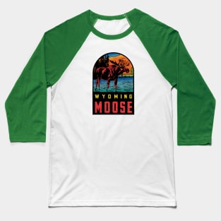 Wyoming Moose Baseball T-Shirt